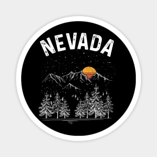 Vintage Retro Nevada State Magnet